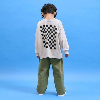 防汙速幹不易變形 雙面可穿 方格旗印花 T恤 MNCM款