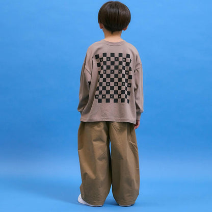 防汙速幹不易變形 雙面可穿 方格旗印花 T恤 MNCM款