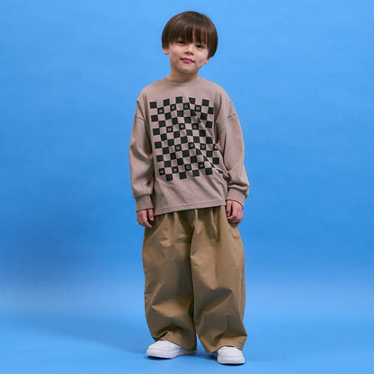 防汙速幹不易變形 雙面可穿 方格旗印花 T恤 MNCM款