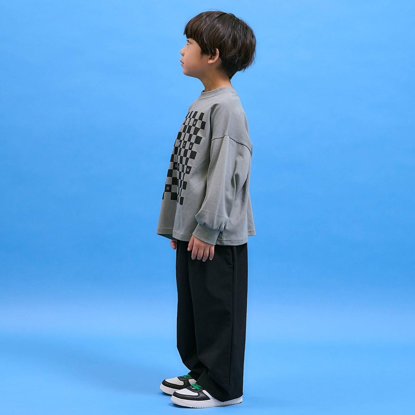 防汙速幹不易變形 雙面可穿 方格旗印花 T恤 MNCM款