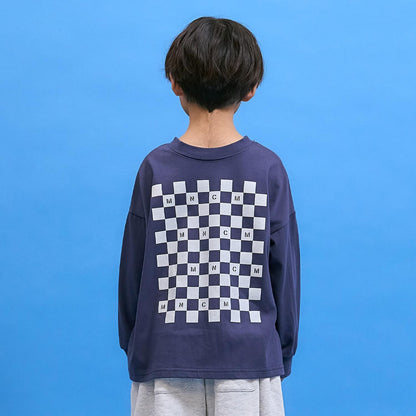 防汙速幹不易變形 雙面可穿 方格旗印花 T恤 MNCM款