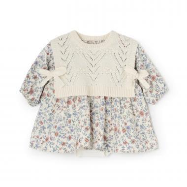 附背心連衣裙套裝