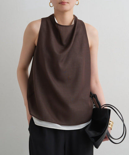 麻質感垂墜襯衫