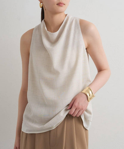 麻質感垂墜襯衫