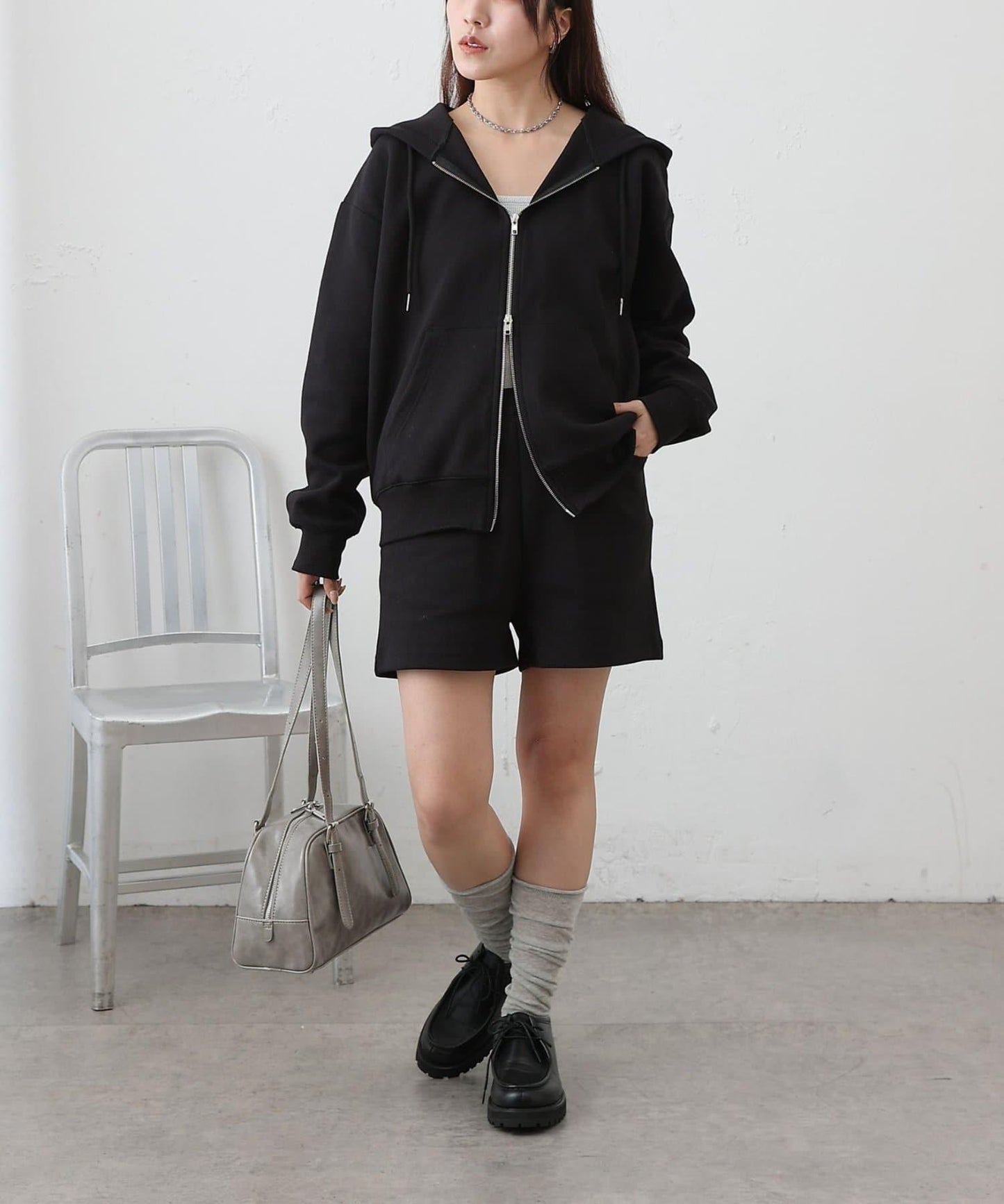 可成套空氣層休閒短褲