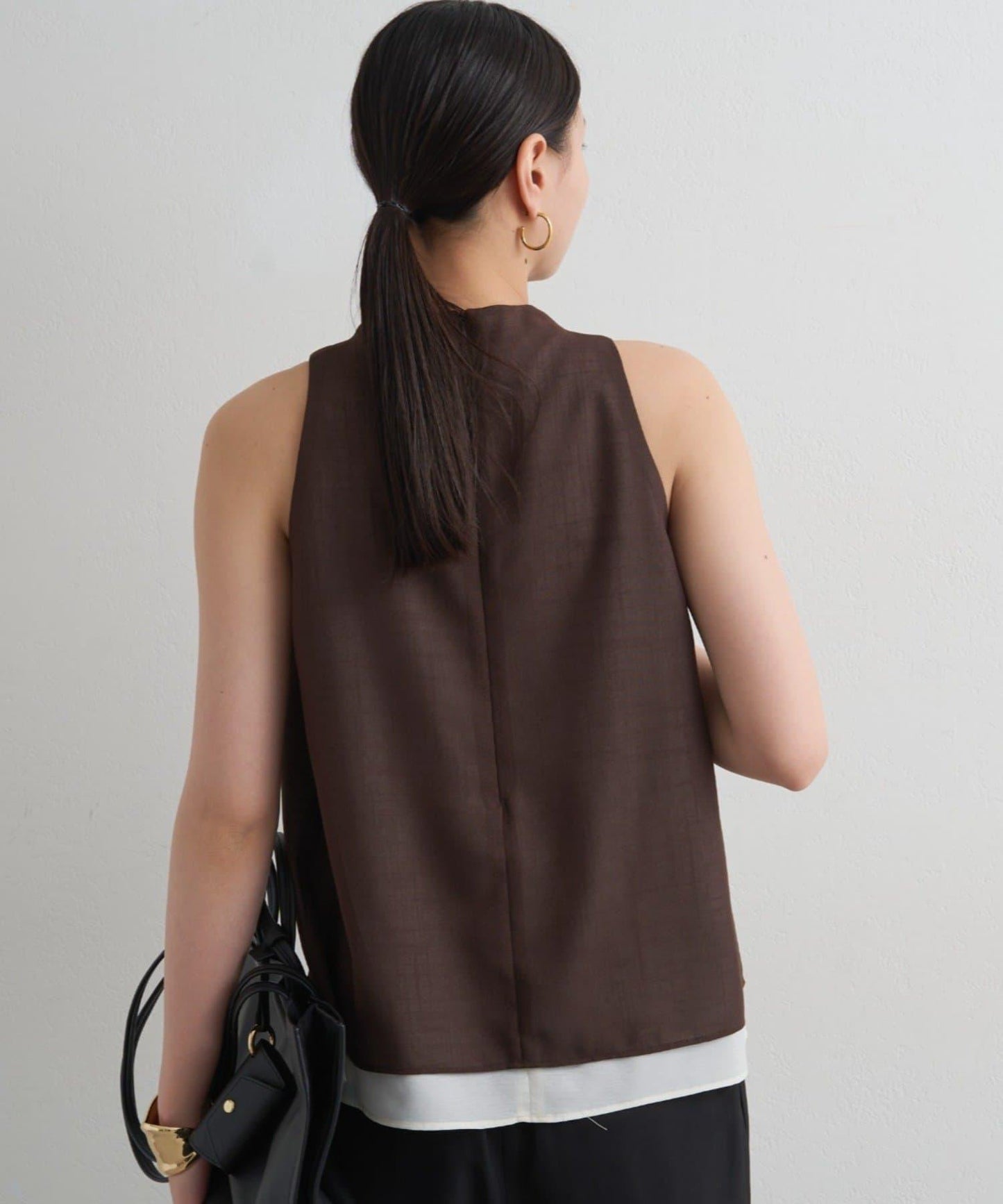 麻質感垂墜襯衫