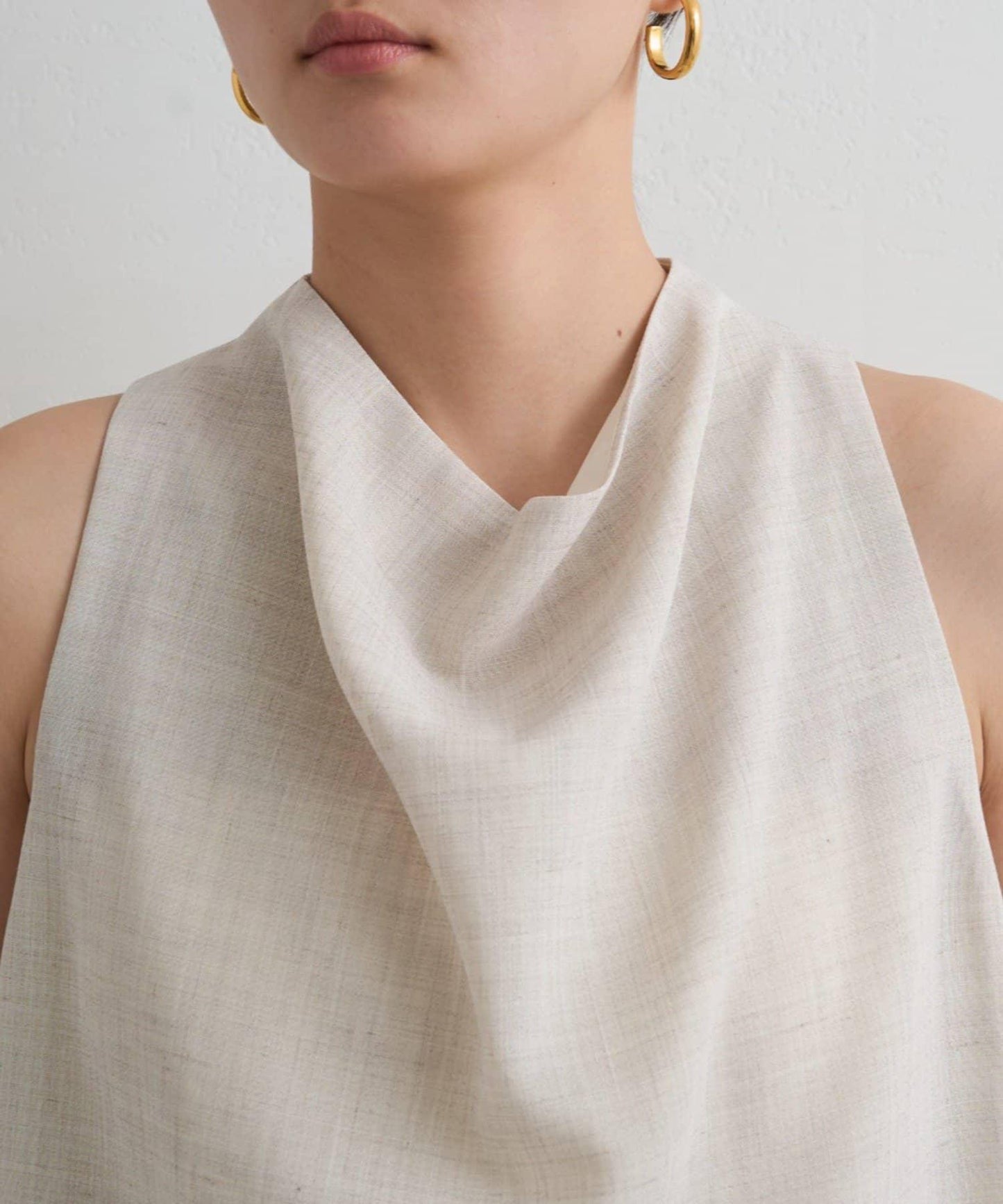 麻質感垂墜襯衫