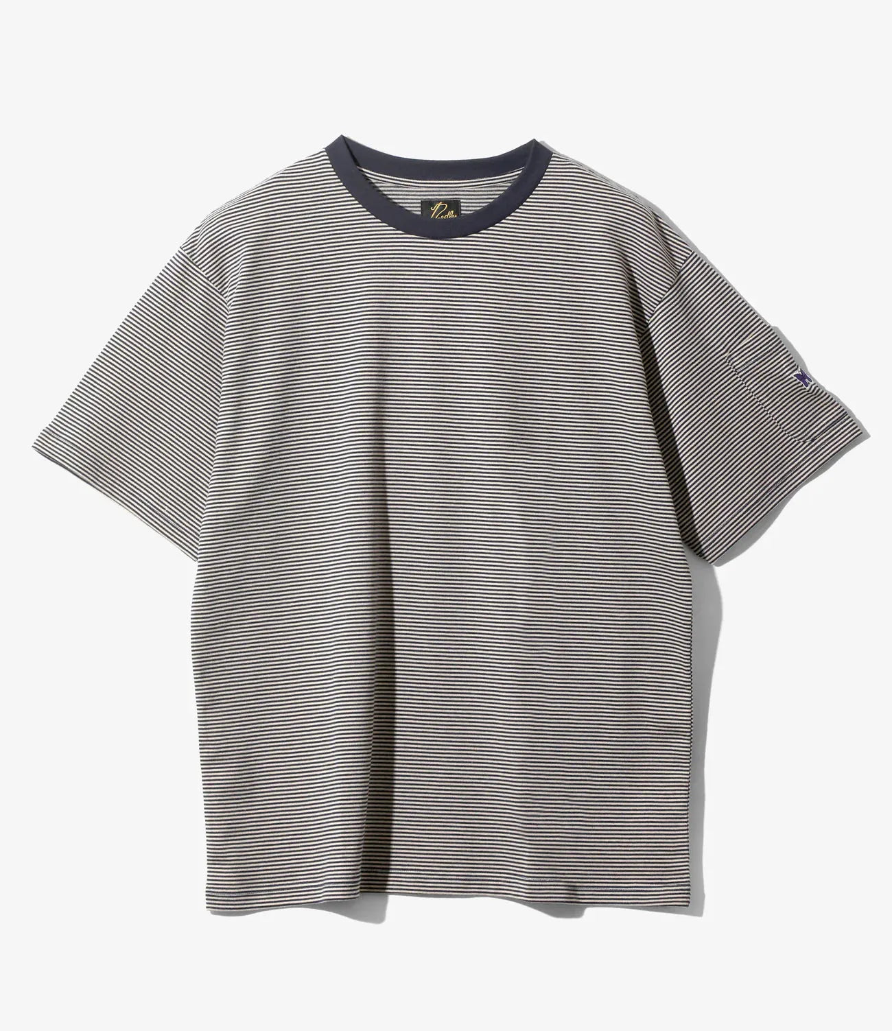 Needles S/S Crew Neck Tee Cotton Stripe Jersey 條紋棉質圓領短袖T恤