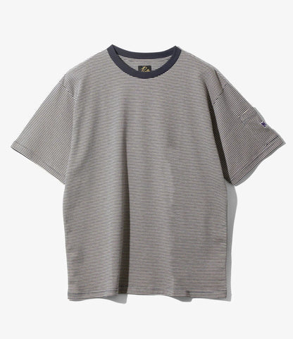 Needles S/S Crew Neck Tee Cotton Stripe Jersey 條紋棉質圓領短袖T恤