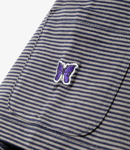 Needles S/S Crew Neck Tee Cotton Stripe Jersey 條紋棉質圓領短袖T恤