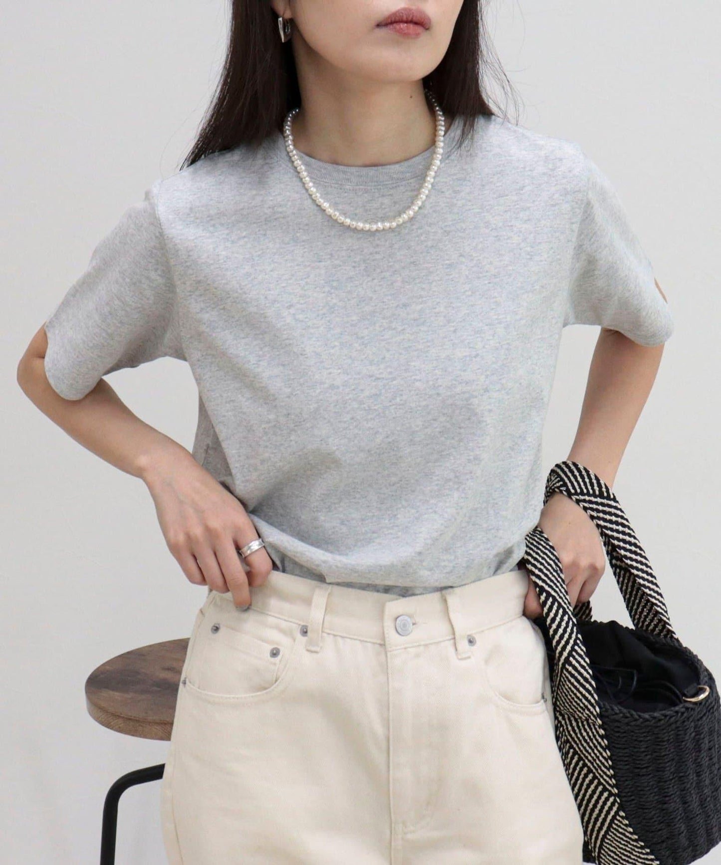 減輕汗漬 平紋針織 Basic T恤