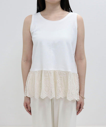 蕾絲拼接 背心
