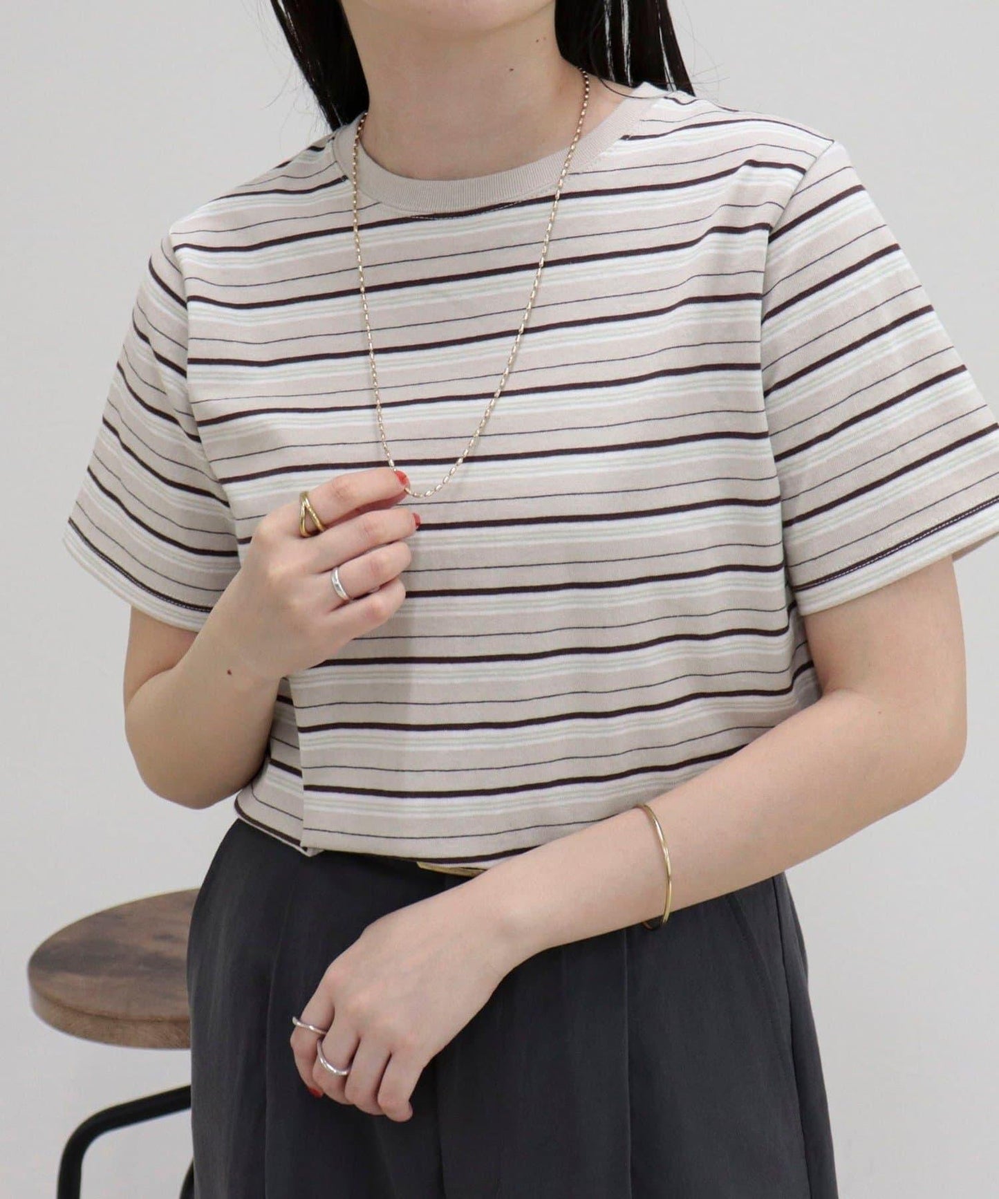 減輕汗漬 平紋針織 Basic T恤