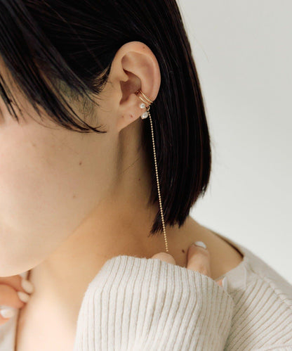 球鏈珍珠設計耳扣