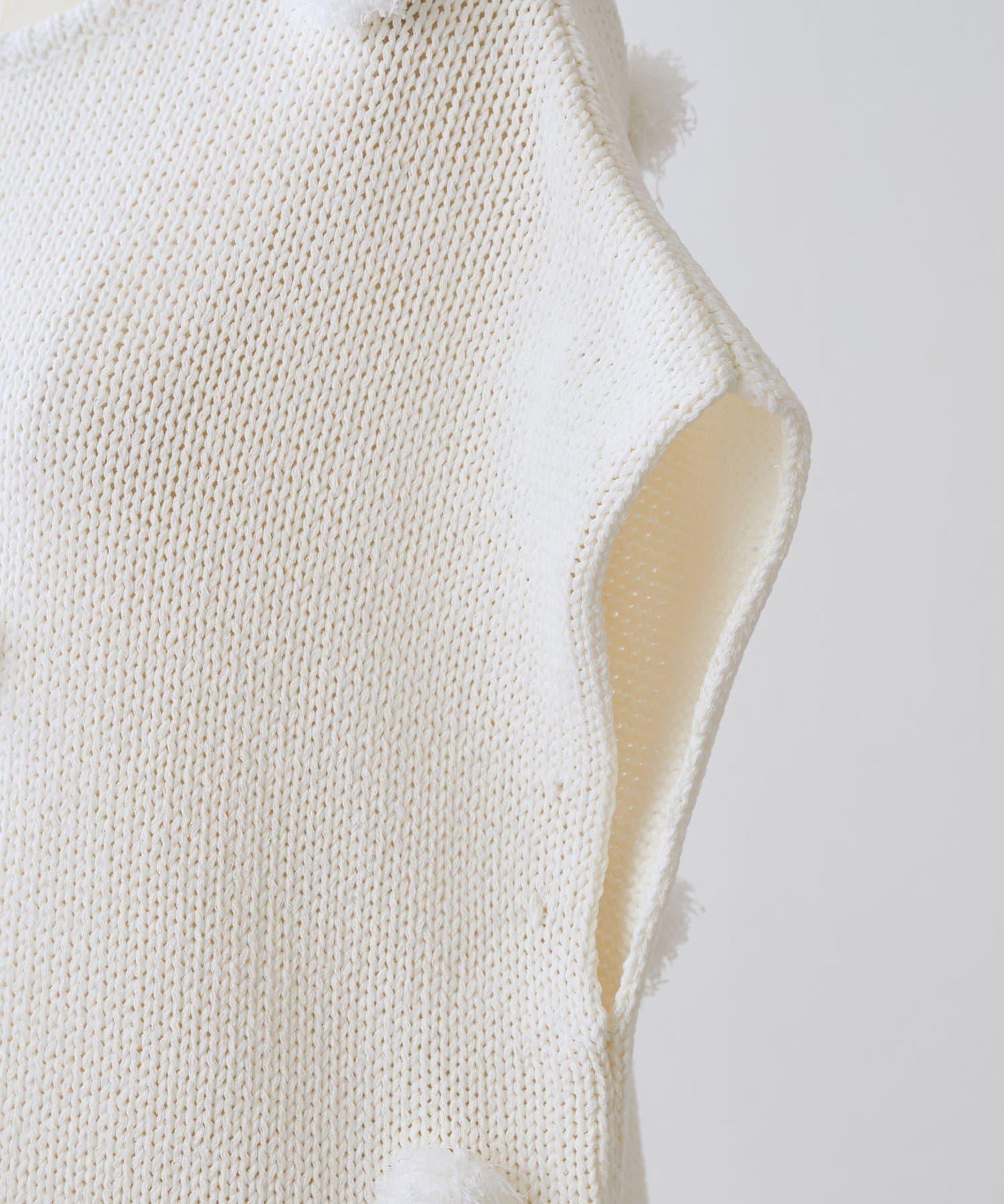 毛球裝飾 法式風格 針織套頭衫