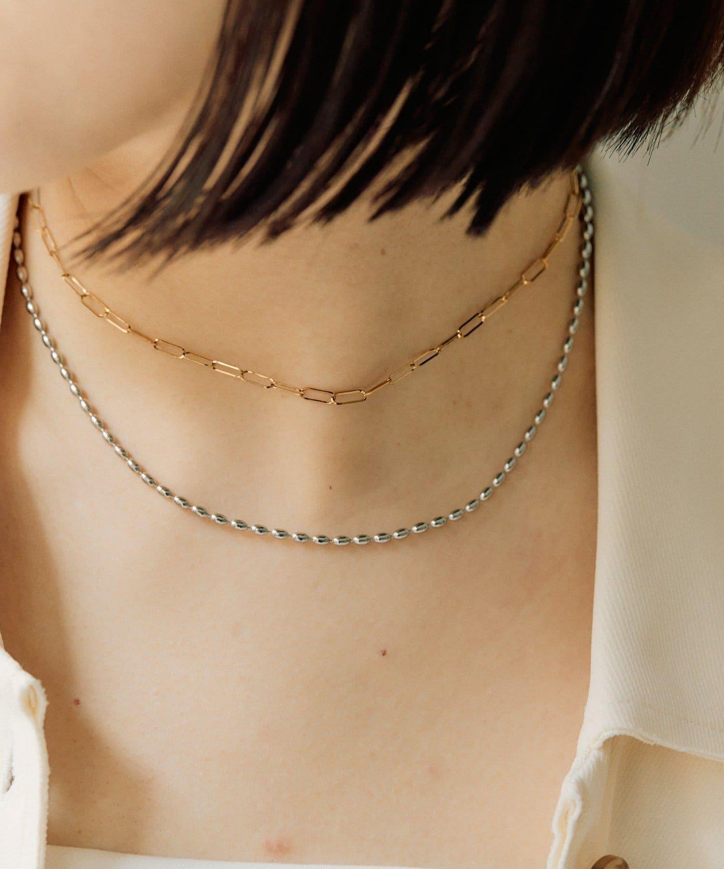 不鏽鋼防金屬過敏 雙色兩款 項鍊