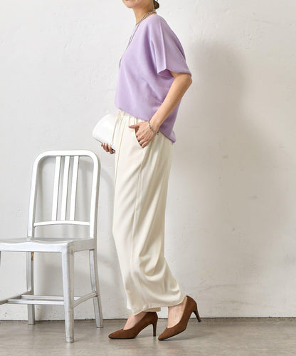 無縫不對稱設計 針織上衣 KN