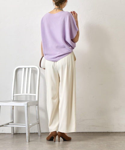 無縫不對稱設計 針織上衣 KN