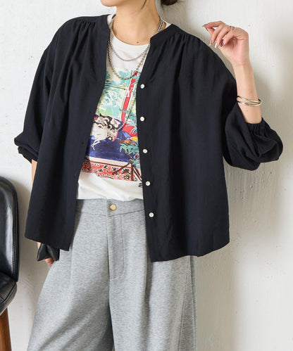 肩部褶皺設計 襯衫 SH款