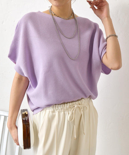 無縫不對稱設計 針織上衣 KN