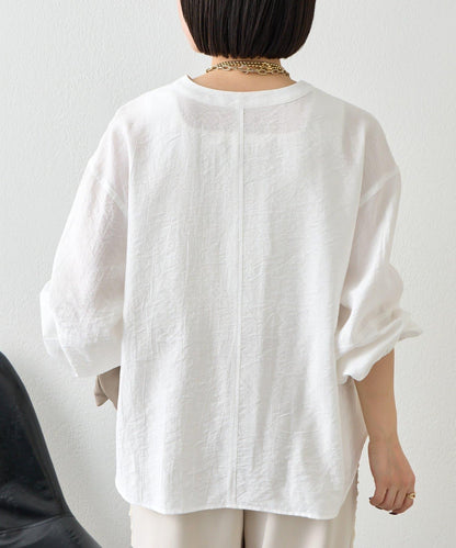 肩部褶皺設計 襯衫 SH款