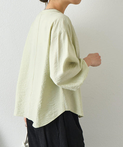 肩部褶皺設計 襯衫 SH款