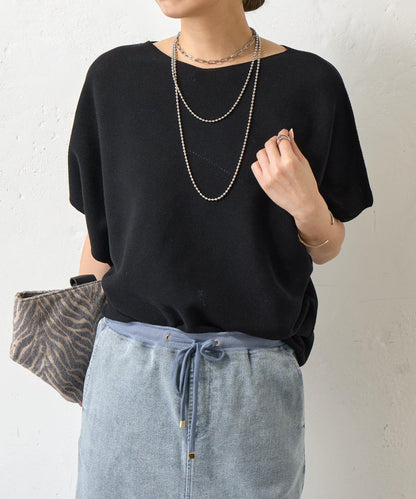 無縫不對稱設計 針織上衣 KN