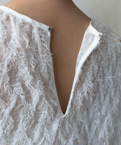 流蘇提花無袖上衣