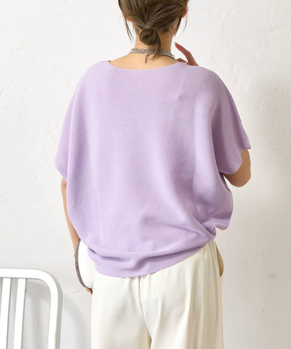 無縫不對稱設計 針織上衣 KN