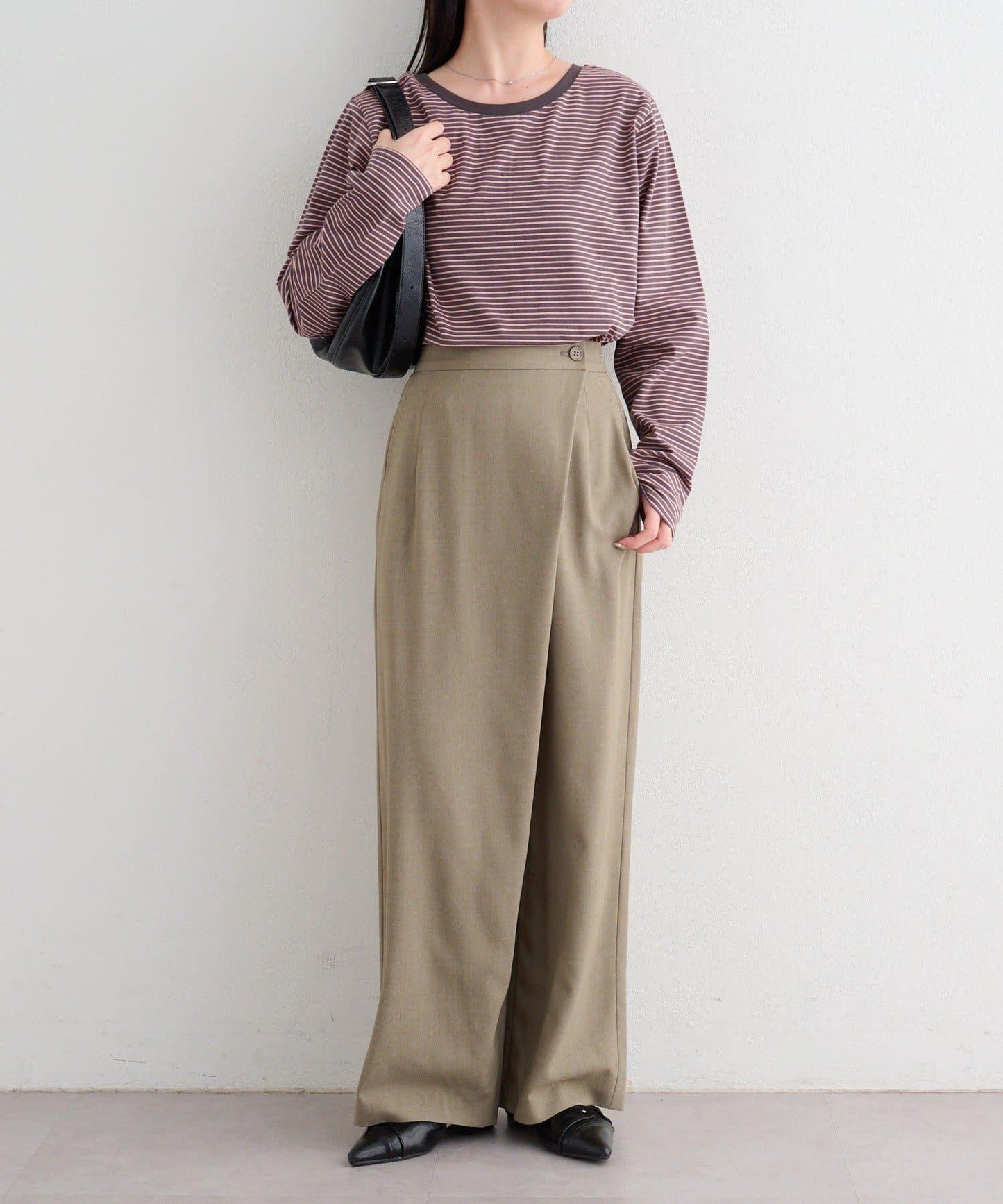 B 尚佈雷面料 裹身設計 西褲