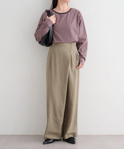 B 尚佈雷面料 裹身設計 西褲