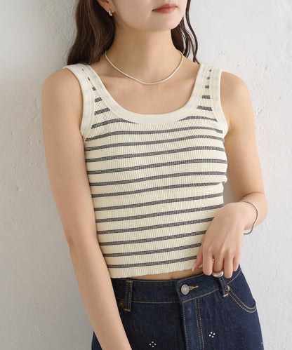 帶胸墊條紋背心