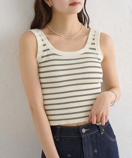帶胸墊條紋背心