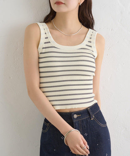 帶胸墊條紋背心