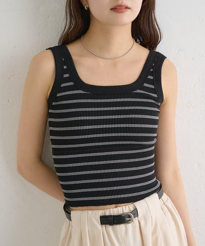 帶胸墊條紋背心