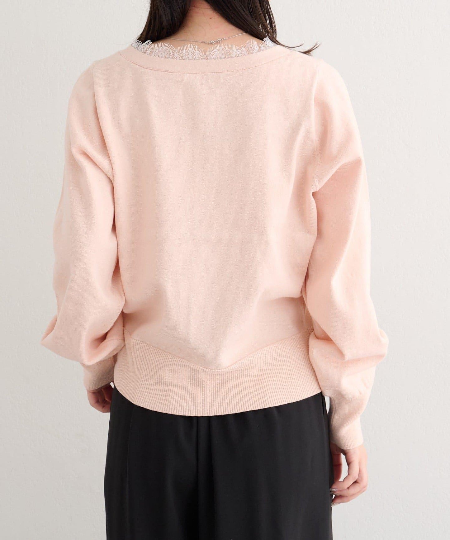 蕾絲方領 針織開衫（4色可選）