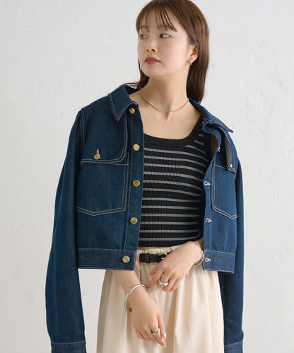 帶胸墊條紋背心