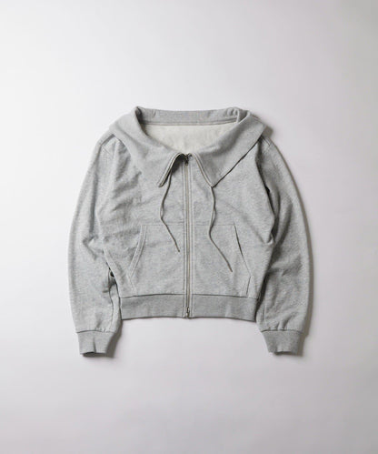 大翻領拉鍊露肩上衣