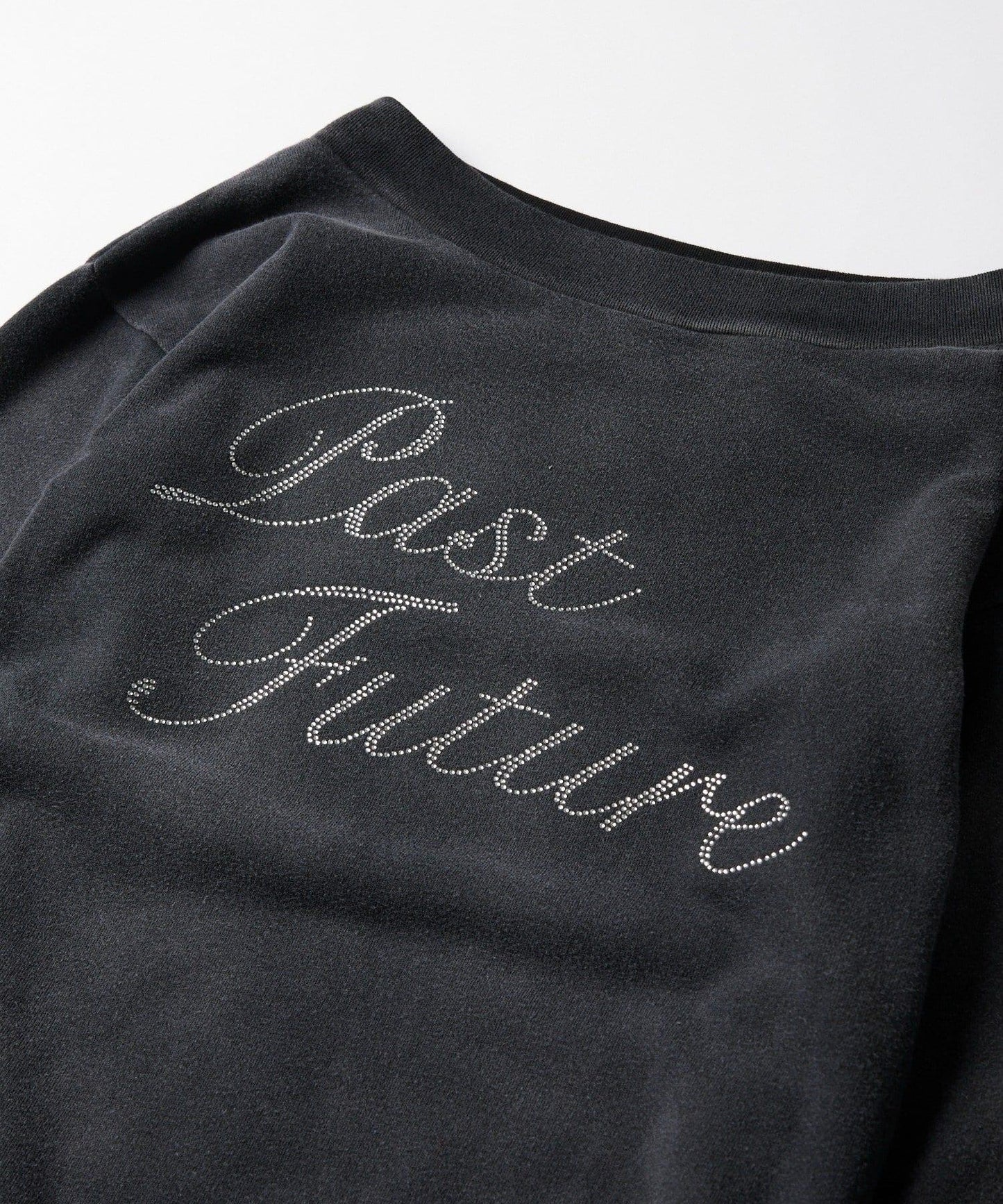 水鑽Logo露肩 衛衣面料 衛衣