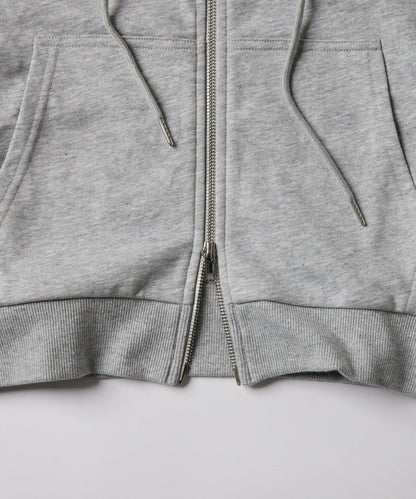 大翻領拉鍊露肩上衣