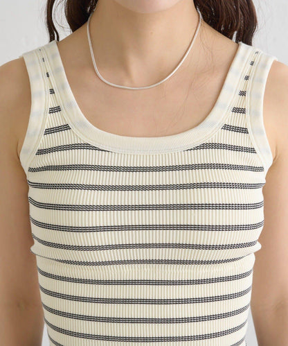 帶胸墊條紋背心