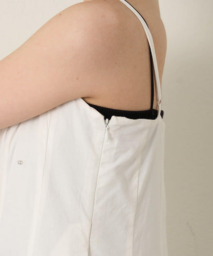 寶石裝飾吊帶連衣裙