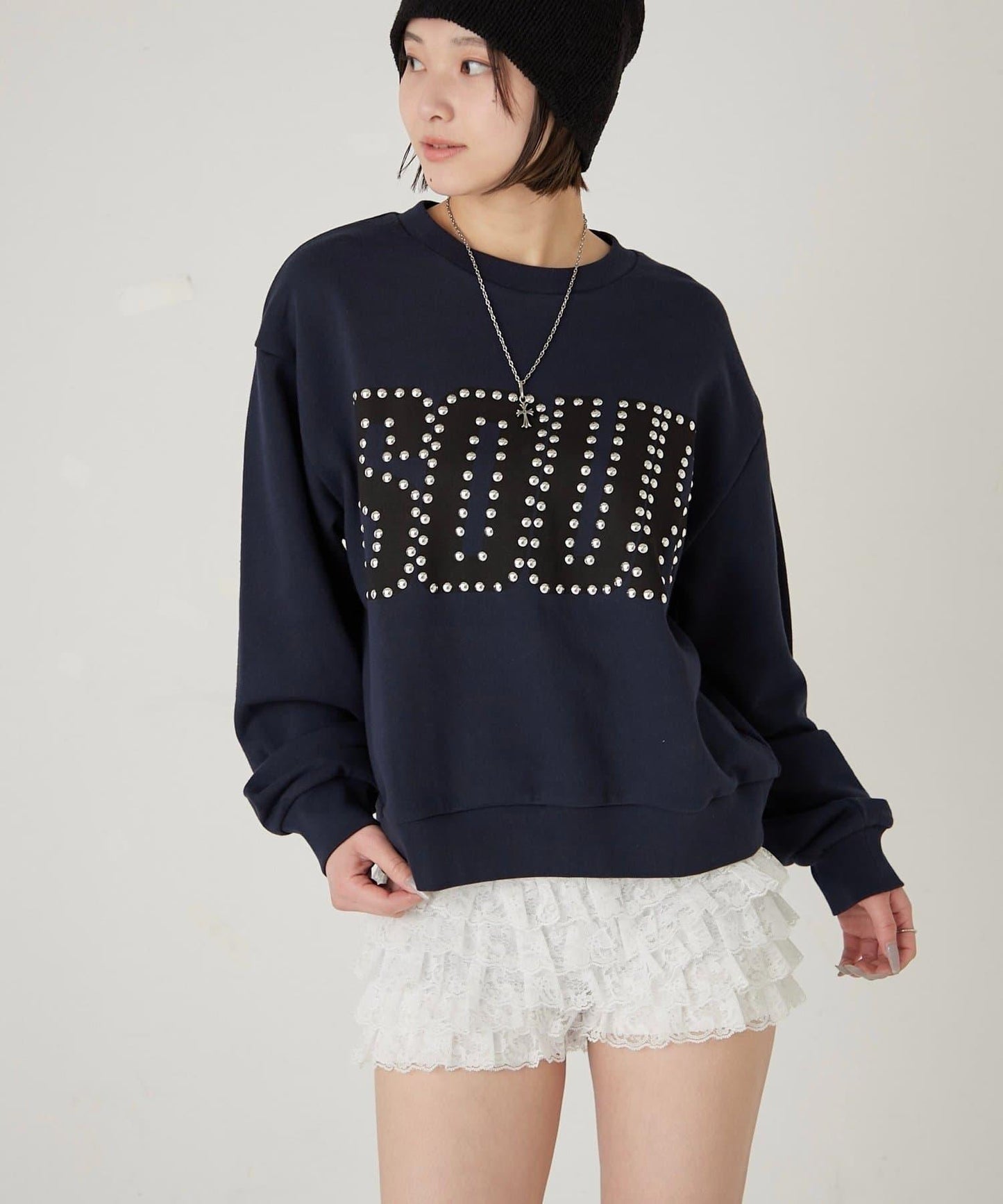 Sourcream SOUR鉚釘圓領衛衣