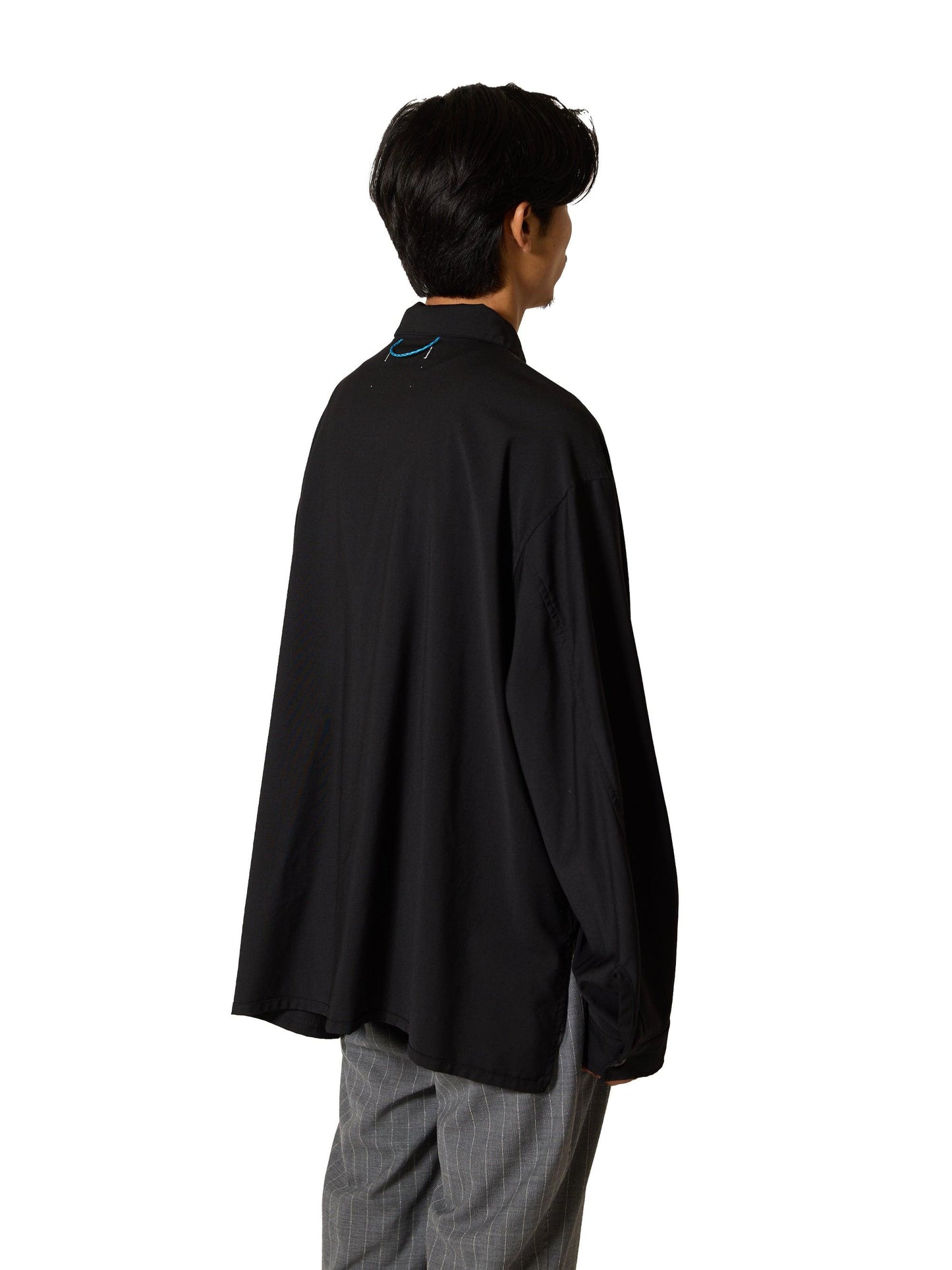 半拉鍊設計 REGGIANI W.SATIN 襯衫