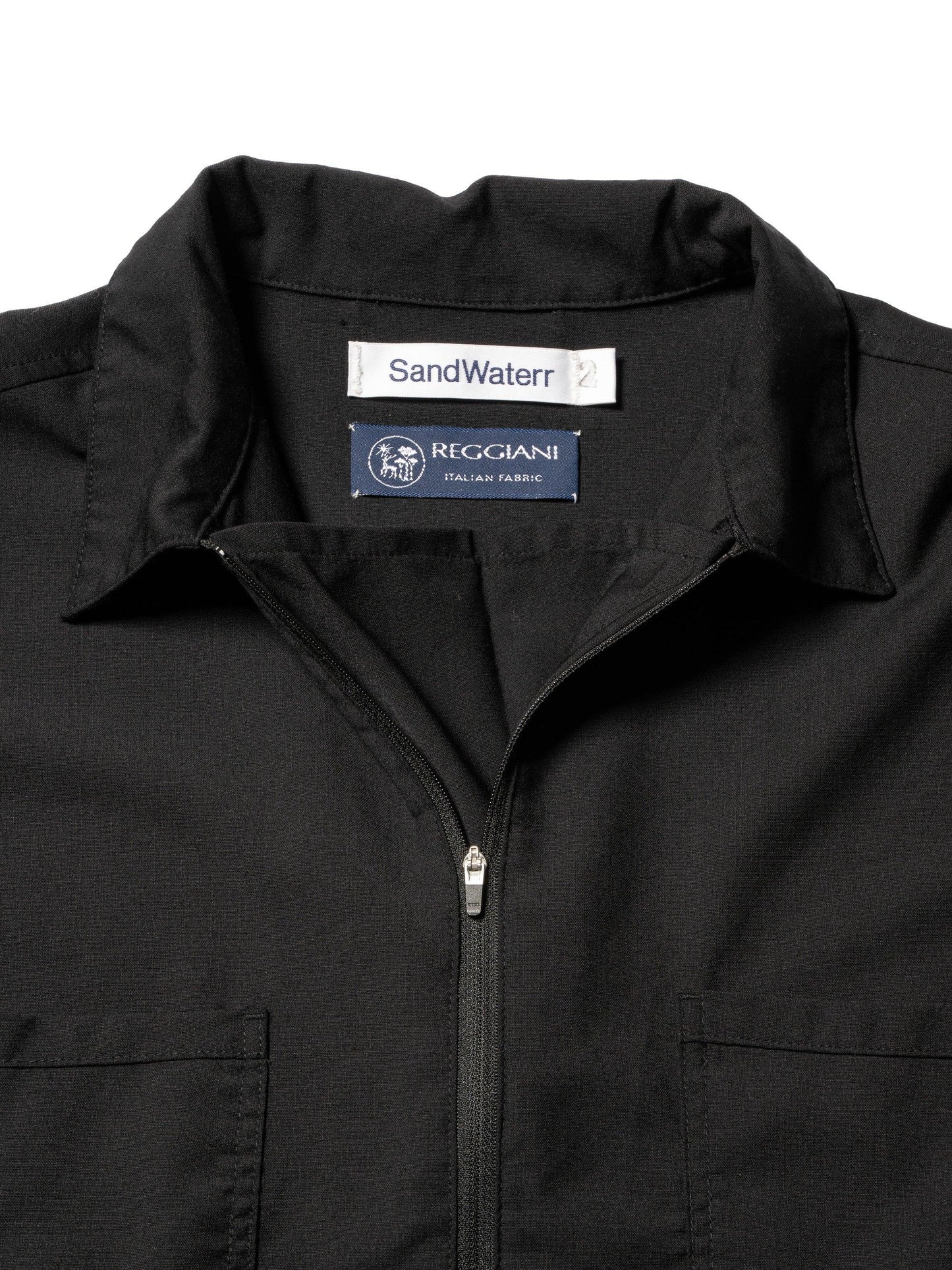 半拉鍊設計 REGGIANI W.SATIN 襯衫