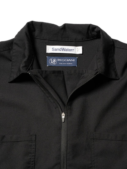 半拉鍊設計 REGGIANI W.SATIN 襯衫