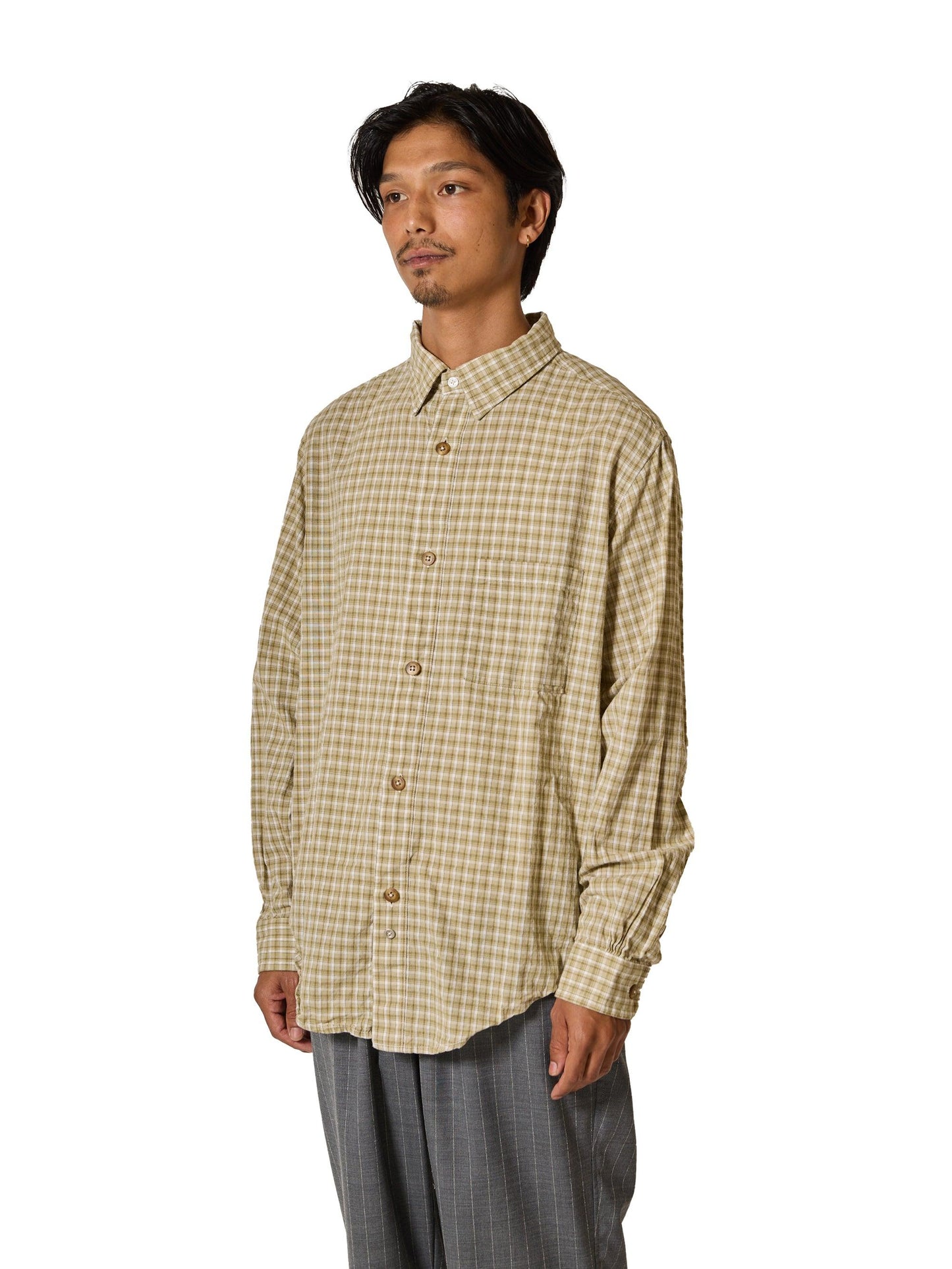 格紋 COTTON BROAD CHECK ORGANIZED B.D.SHIRT 純棉襯衫