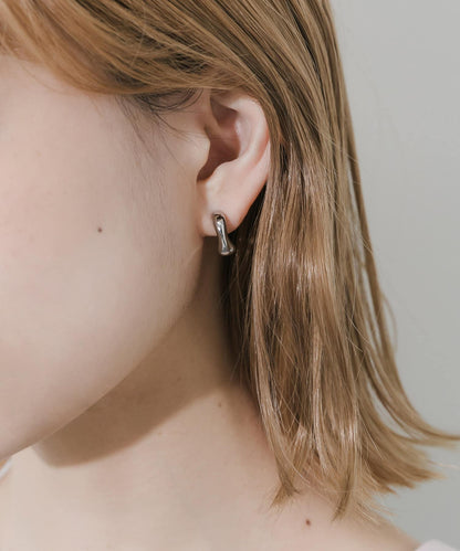質感金屬 一扣式圈形 耳夾