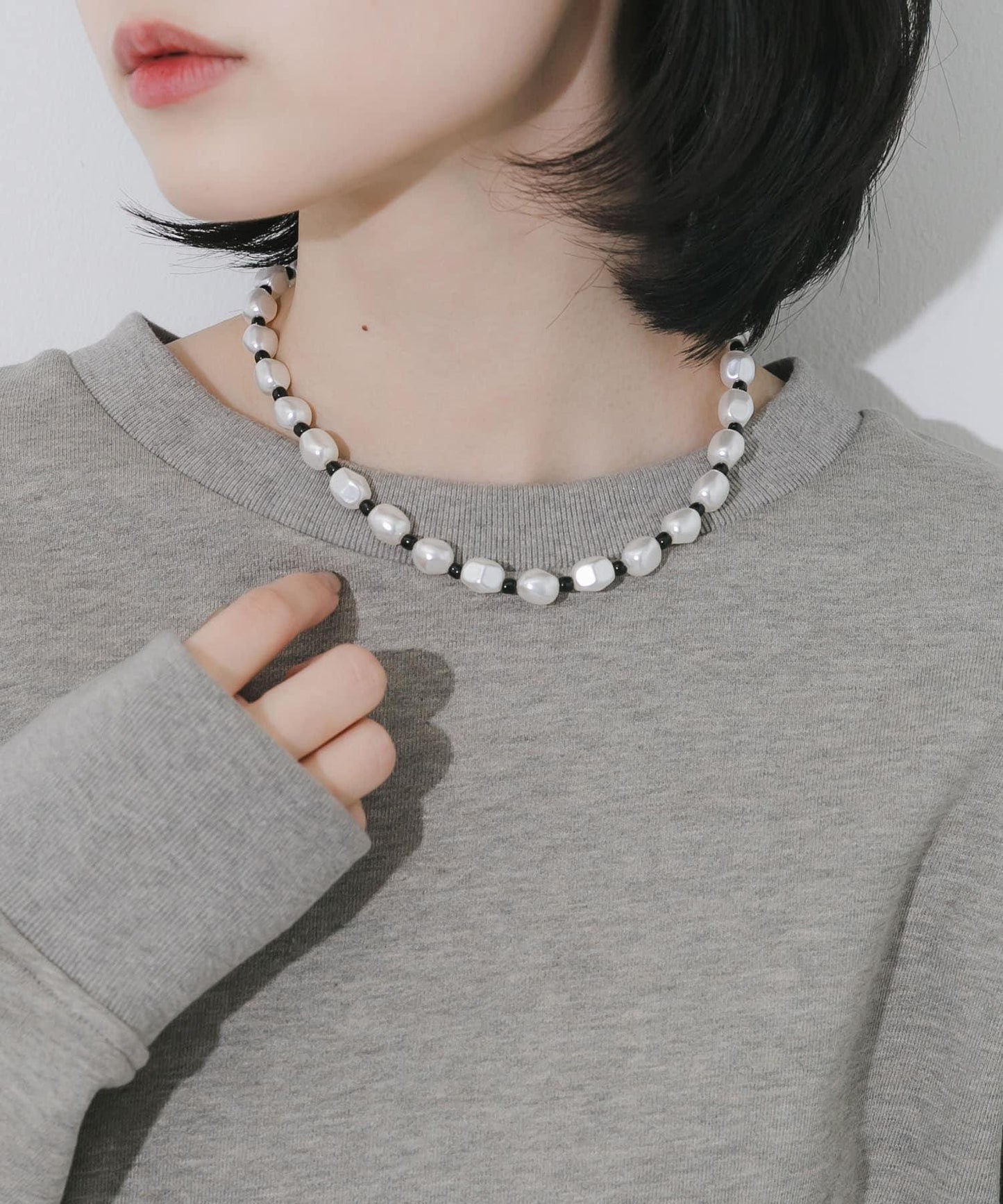 不鏽鋼珍珠珠串項鍊