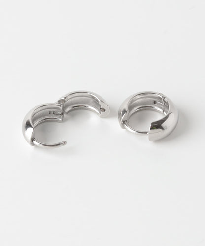 不鏽鋼 飽滿迷你圓環耳環